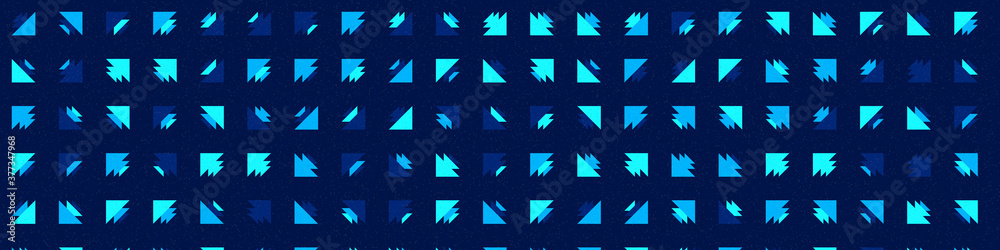 Abstract Color Halftone Dots generative art background illustration