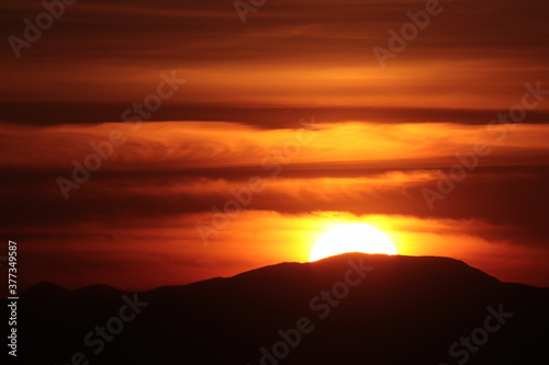 coucher de soleil au Pic Sailfort