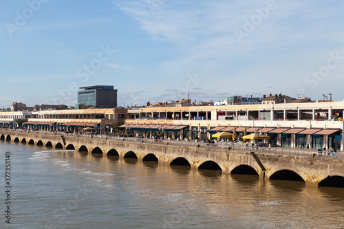 Quays des Chartrons and de Bacalan on a bright sunny day, Bordeaux, France