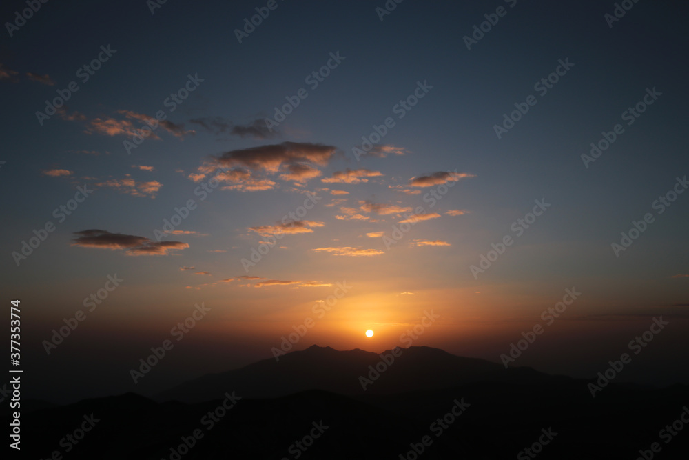 lever de soleil Pic du Bastiment 2881 m d'altitude, Catalunya
