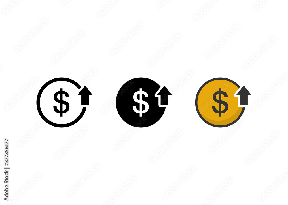 cost reduction icon set. Reduce costs icon cost reduction icon set. Reduce costs icon