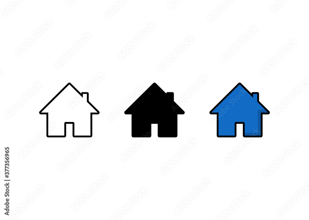 Home icon set, Home sign and symbol vector Home icon set, Home sign and symbol vector