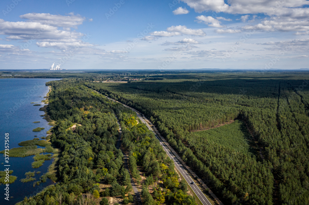 Naklejka premium Scheibesee - Lausitzer Seenland 