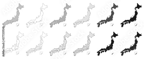 map japan 日本地図 都道府県 セット