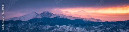 Sunset Panorama in the Rocky Mountains of Colorado  © LightcrafterArtistry