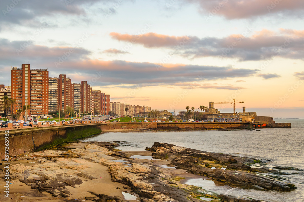 Urban Coastal Scene, Montevideo, Uruguay