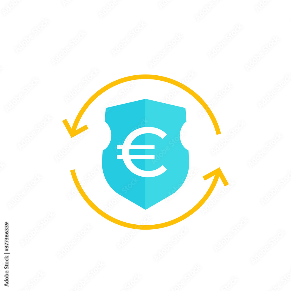 Euro secure exchange icon Euro secure exchange icon