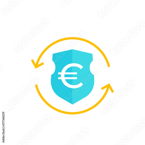 Euro secure exchange icon