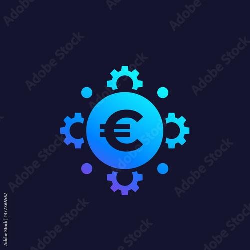 cost optimization, financial, money management, efficiency vector icon