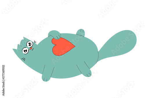 Special design cute cat figure