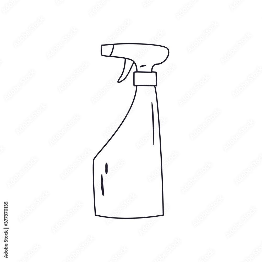 sanitizer spray bottle line style icon vector design sanitizer spray bottle line style icon vector design