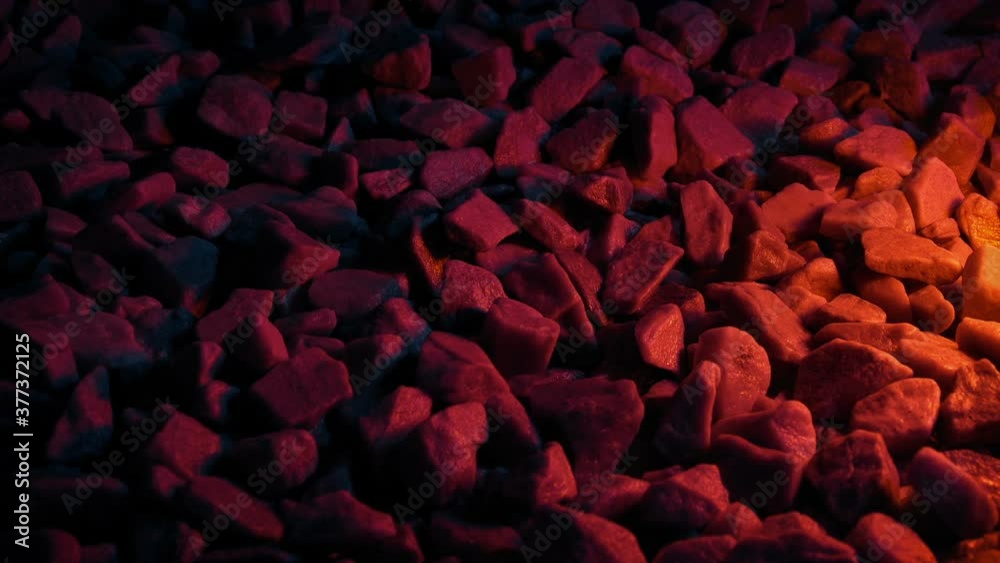 Rocks Glowing From Fire Burning Rocks Glowing From Fire Burning