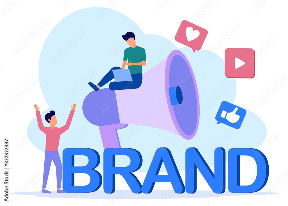 Illustration vector graphic cartoon character of brand Illustration vector graphic cartoon character of brand