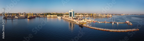 odessa ukraine port panoramic photo