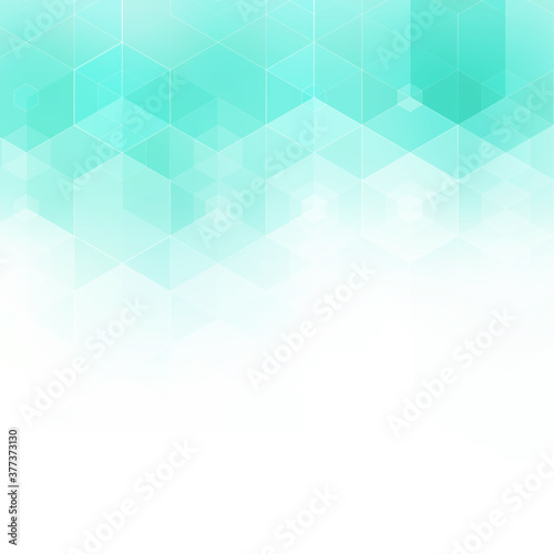 hexagon blue background. layout for advertising. eps 10