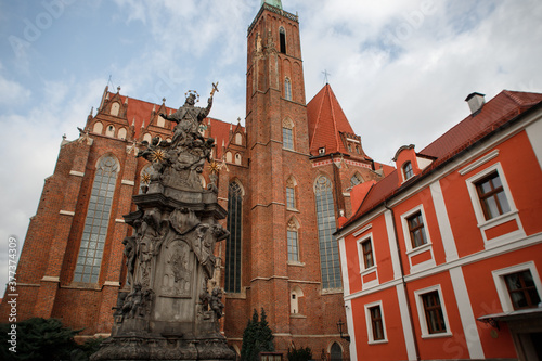 old architecture of Wroclaw