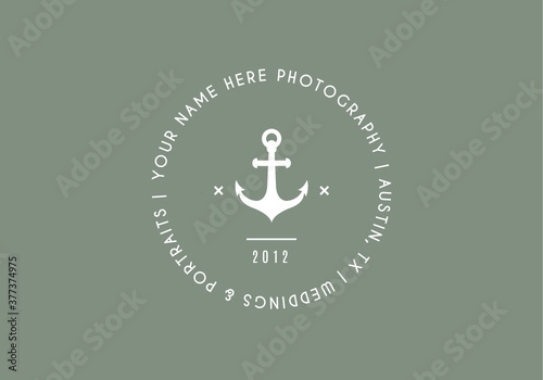 Anchor Illustration logo desin