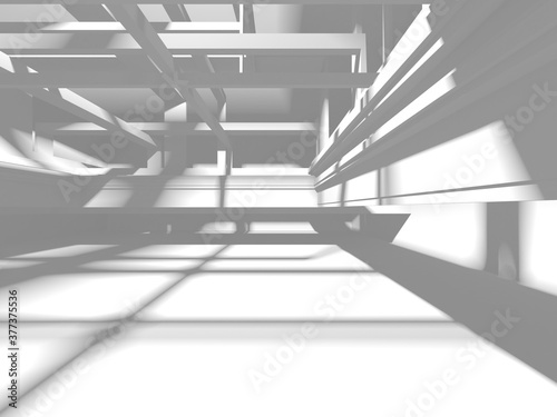 White Modern Background. Abstract Building Concept