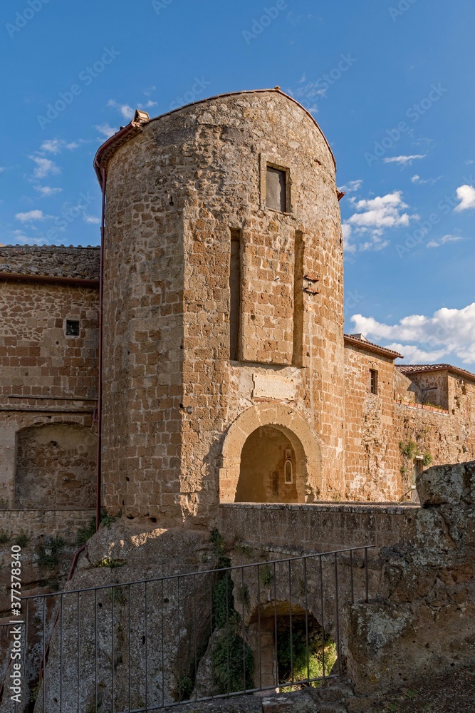 Fortezza Orsini in Sorano in der Toskana in Italien 