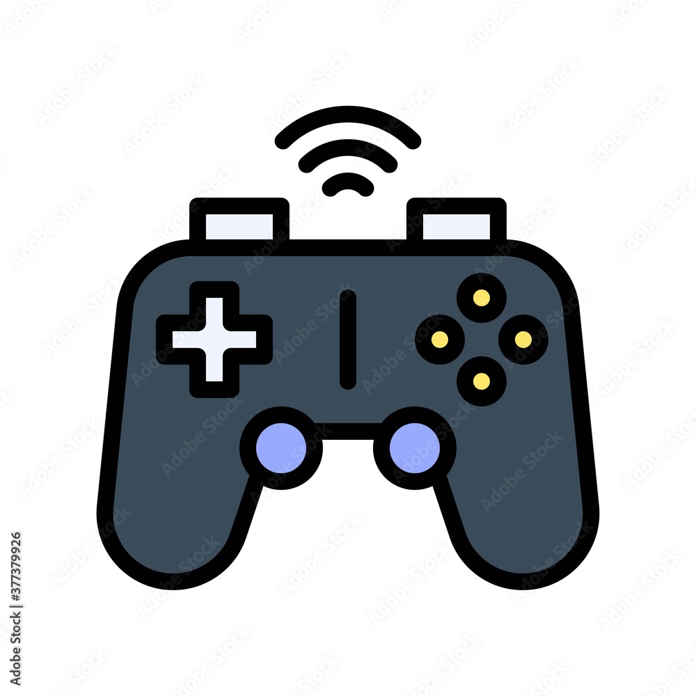 free time related wireless game buttons board or controller vector with editable stroke free time related wireless game buttons board or controller vector with editable stroke