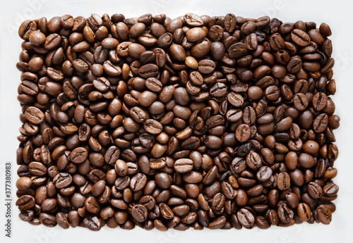 Nice close up shot of coffee beans in day light food photography