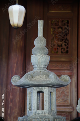 old lantern in the temple