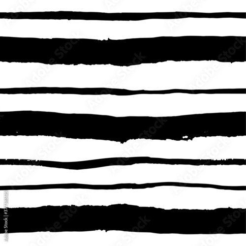 Gorizontal brushstrokes. Vector seamless pattern. Handdrawn with brush and traced. Black and white, customized color.  For printing on fabric or paper. Simple abstract graphic surface pattern design.
