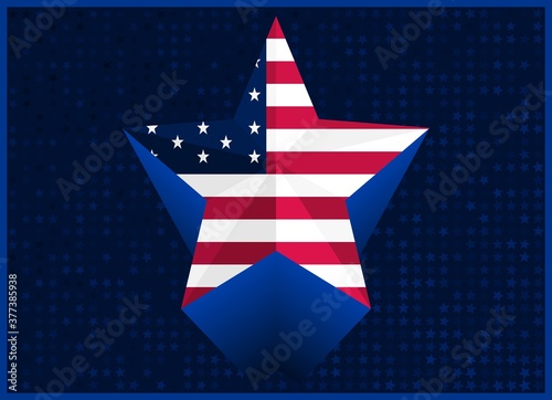 Vector US star flag. Perfect for any use.