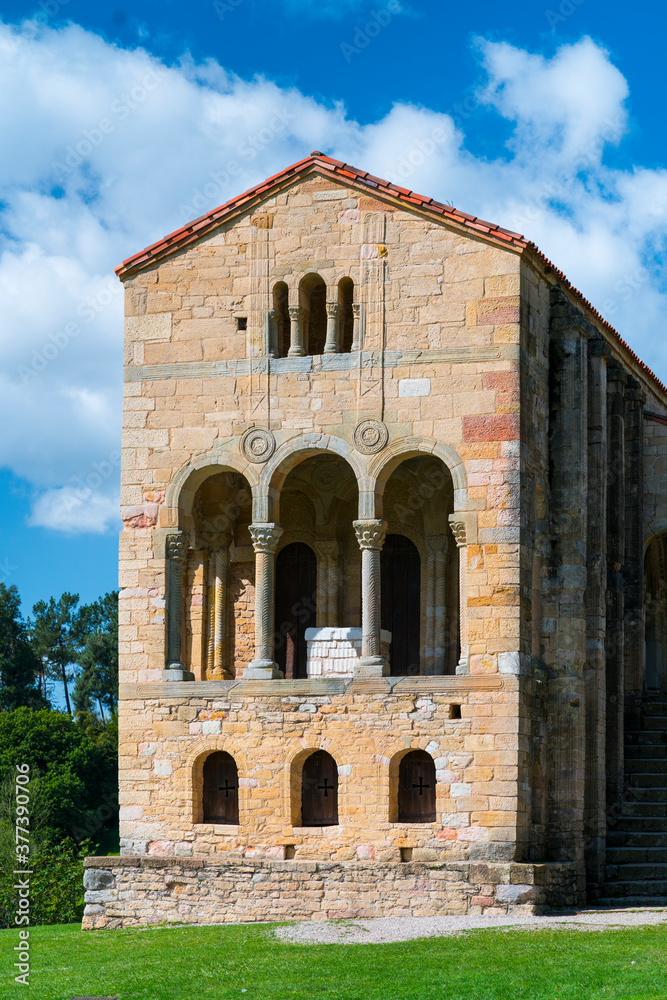 The church of St Mary at Mount Naranco, Oviedo, Asturias, Spain, Europe