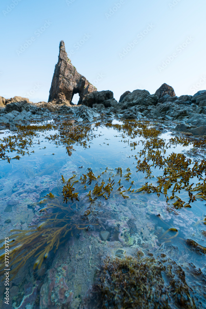 Campiecho beach, Cadavedo, Valdes Council, Cantabrian Sea, Asturias, Spain, Europe