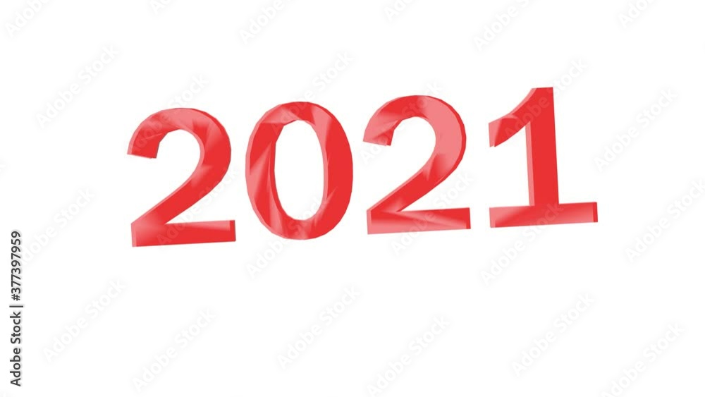 New year 2021. 2021 numbers in the center. Animation New year 2021. 2021 numbers in the center. Animation