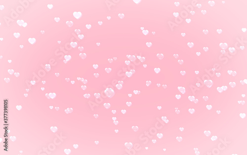 White heart. valentine's day abstract pink background . © MOMOSTOCK