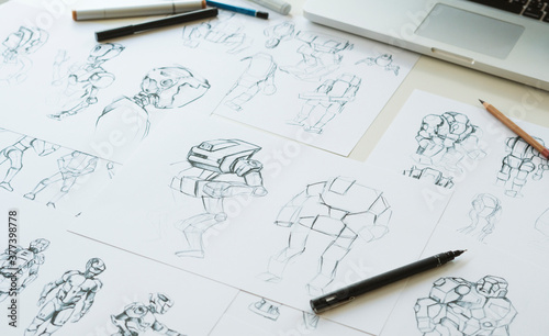Animation character design video game film production photo
