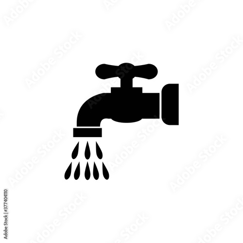 water faucet icon logo vector