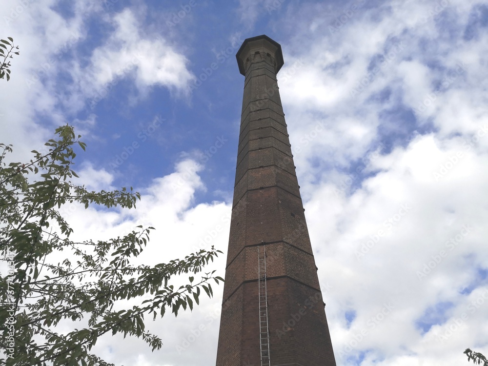 Foss Islands Chimney York city centre North Yorkshire UK