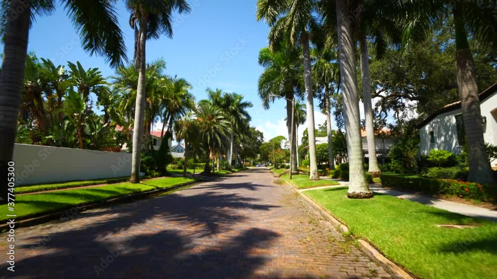 Historic neighborhood St Petersburg FL USA