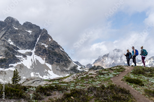 Hiking scenes in the beautiful North Cascades wilderness. photo