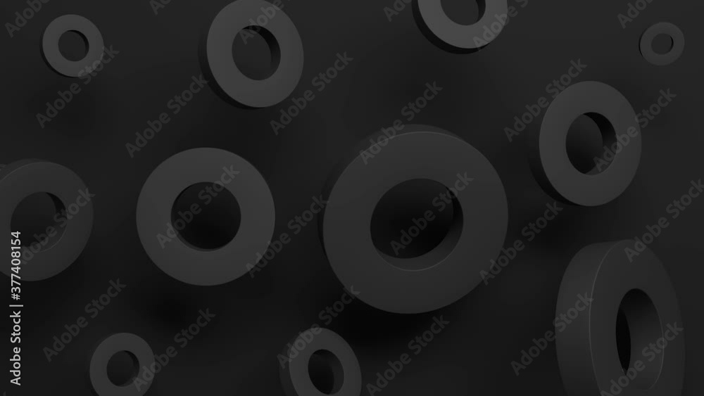 Abstract modern composition with black tubes cylinders on black background. 3D animation of seamless loop. 4K UHD Abstract modern composition with black tubes cylinders on black background. 3D animation of seamless loop. 4K UHD