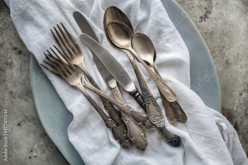 Old Silver Cutlery photo