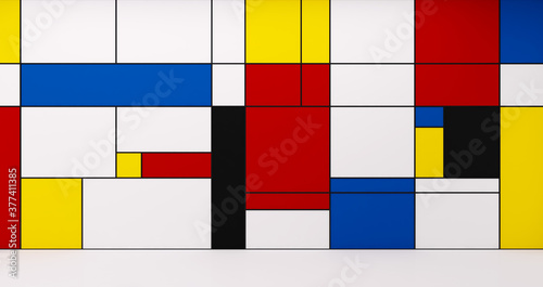 Tableau sur toile De stijl wall background