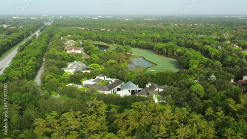 Aerial video Michael Jordan new house mansion Jupiter Florida USA photo