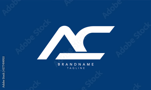 Alphabet letters Initials Monogram logo AC, CA, A and C