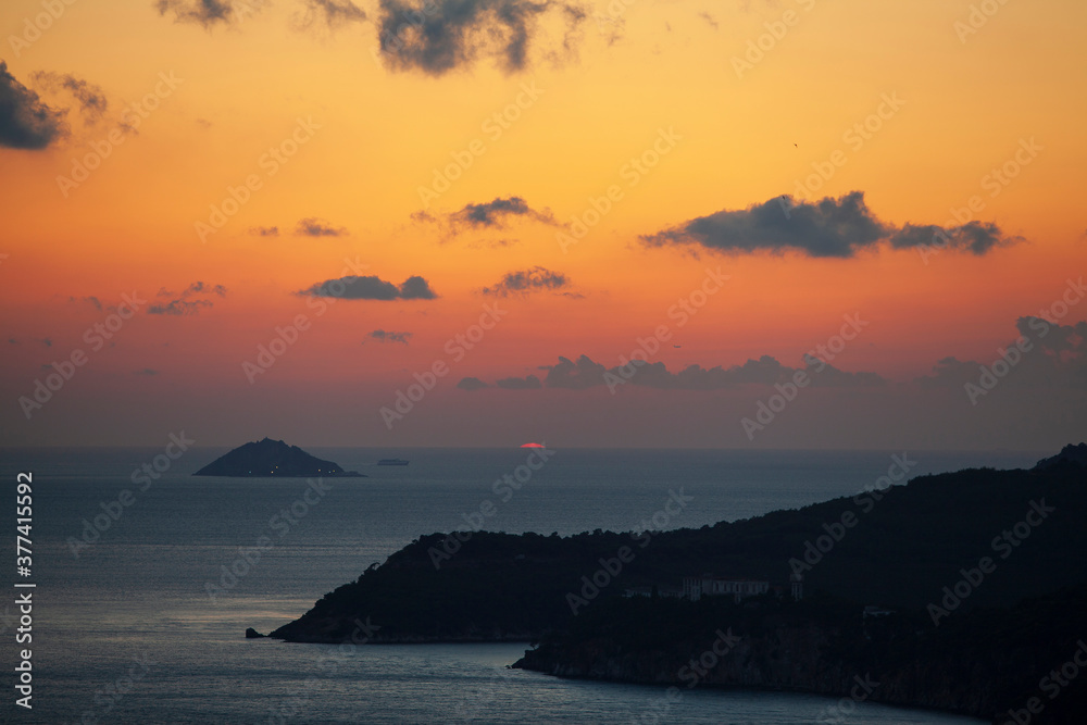 Istanbul Islands Sunset View