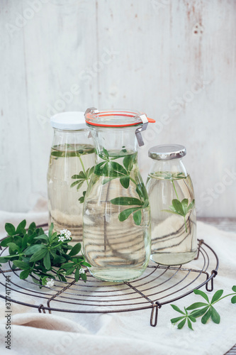 Drink: homemade woodruff syrup photo