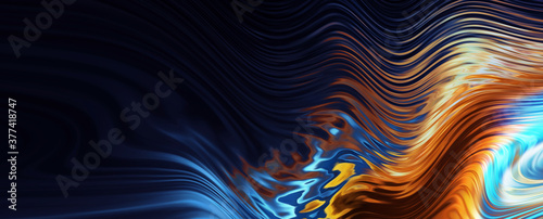Canvas Print Abstract neon liquid