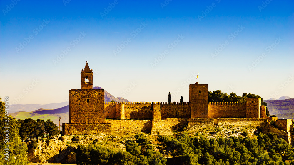 The Alcazaba fortress in Antequera, Spain.