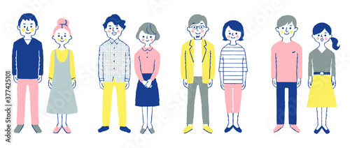 夫婦４組セット　全身