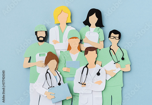 Medical workers illustration