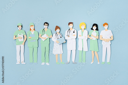 Medical workers illustration photo