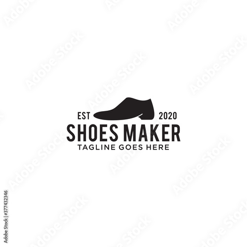 Shoes maker logo design template